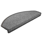 Stair Mats 20 pcs 65x24x4 cm Dark Grey Half Round Large
