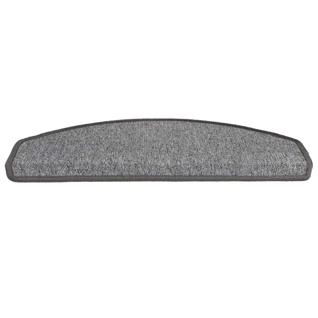 Stair Mats 20 pcs 65x24x4 cm Dark Grey Half Round Large