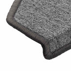 Stair Mats 20 pcs 65x24x4 cm Dark Grey Half Round Large