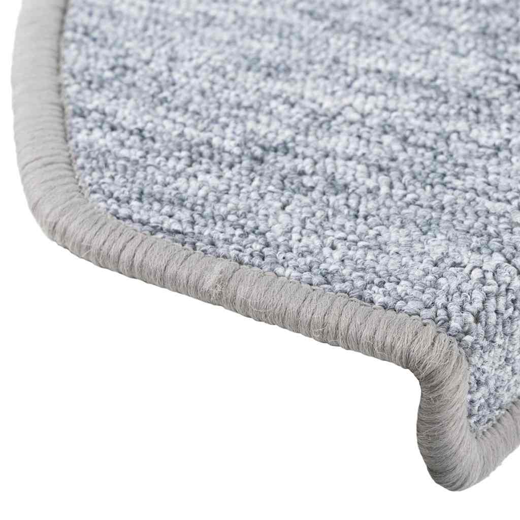 Stair Mats 20 pcs 65x24x4 cm Light Grey Half Round Large