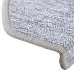 Stair Mats 20 pcs 65x24x4 cm Light Grey Half Round Large