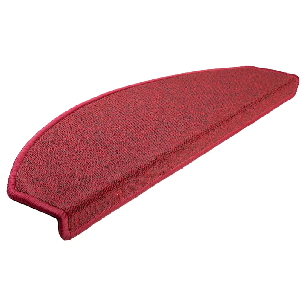 Stair Mats 20 pcs 65x24x4 cm Red Half Round Large