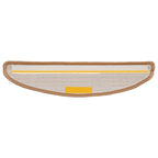 Stair Mats 30 pcs 56x17x3 cm Beige Half Round