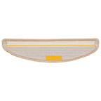 Stair Mats 30 pcs 56x17x3 cm Cream Half Round