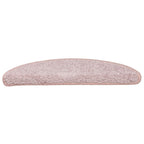 Stair Mats 30 pcs 56x17x3 cm Light Pink Half Round