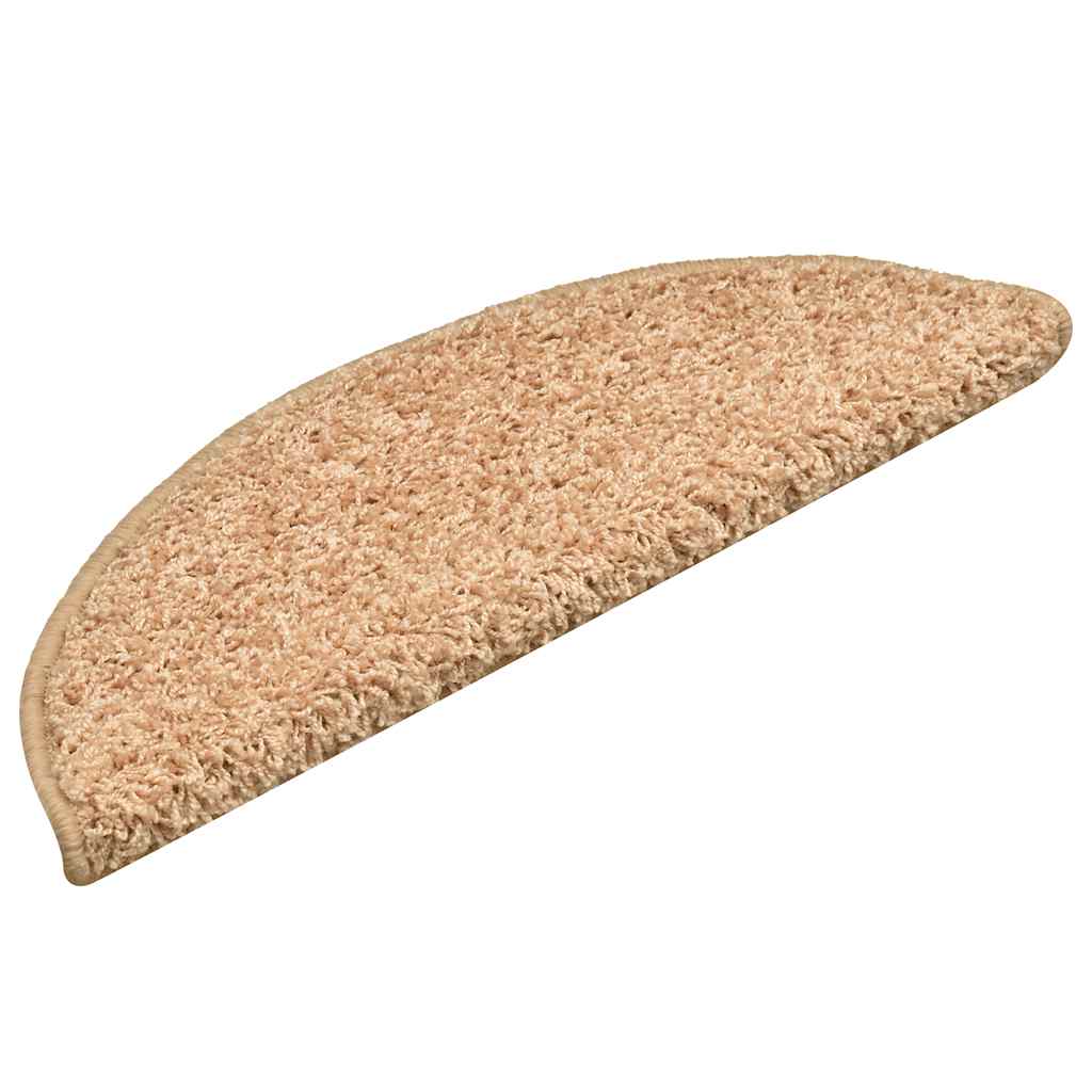 Stair Mats 30 pcs 56x17x3 cm Gold Half Round