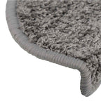 Stair Mats 30 pcs 65x21x4 cm Grey Half Round Large