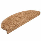 Stair Mats 30 pcs 65x21x4 cm Beige Half Round Large