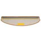 Stair Mats 30 pcs 65x21x4 cm Beige Half Round Large