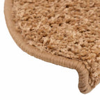 Stair Mats 30 pcs 65x21x4 cm Beige Half Round Large