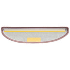 Stair Mats 30 pcs 65x21x4 cm Light Pink Half Round Large