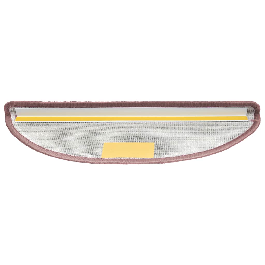 Stair Mats 30 pcs 65x21x4 cm Light Pink Half Round Large