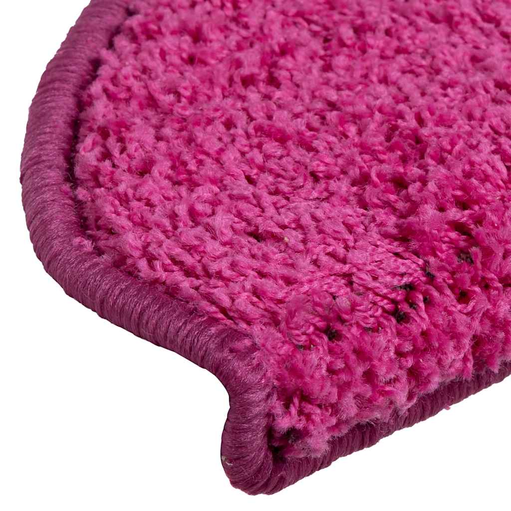 Stair Mats 30 pcs 65x21x4 cm Pink Half Round Large
