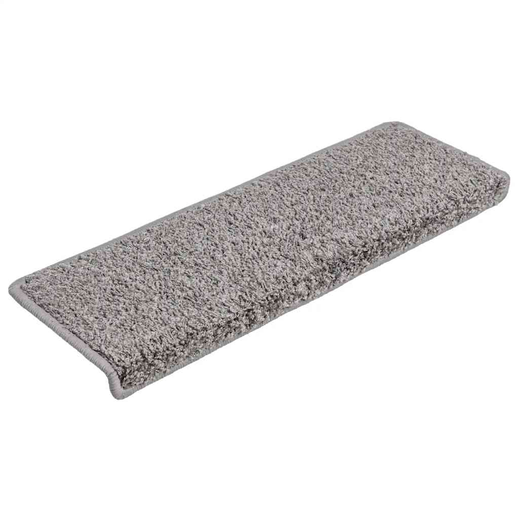 Stair Mats 30 pcs 65x21x4 cm Grey Rectangular Edge