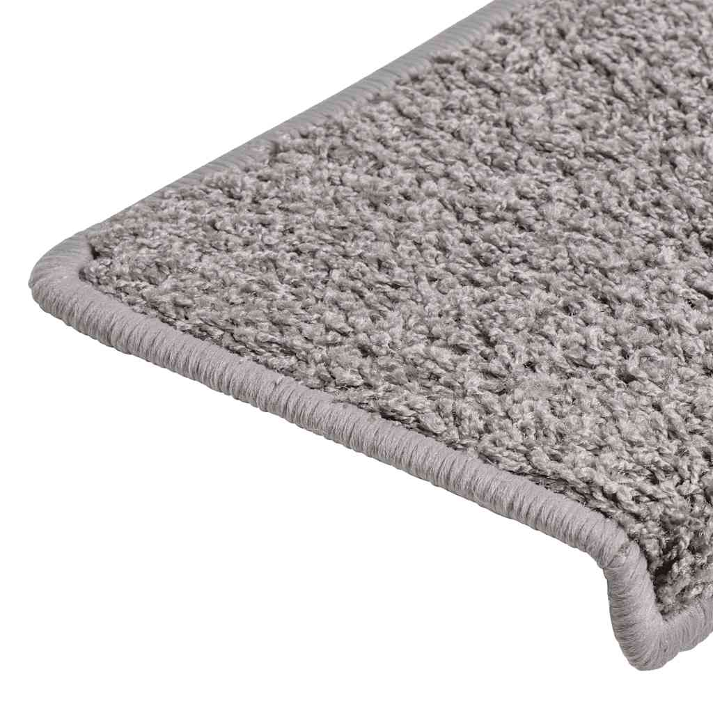 Stair Mats 30 pcs 65x21x4 cm Grey Rectangular Edge