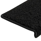 Stair Mats 30 pcs 65x21x4 cm Black Rectangular Edge