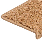 Stair Mats 30 pcs 65x21x4 cm Beige Rectangular Edge
