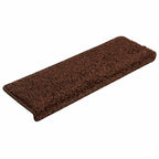 Stair Mats 30 pcs 65x21x4 cm Brown Rectangular Edge