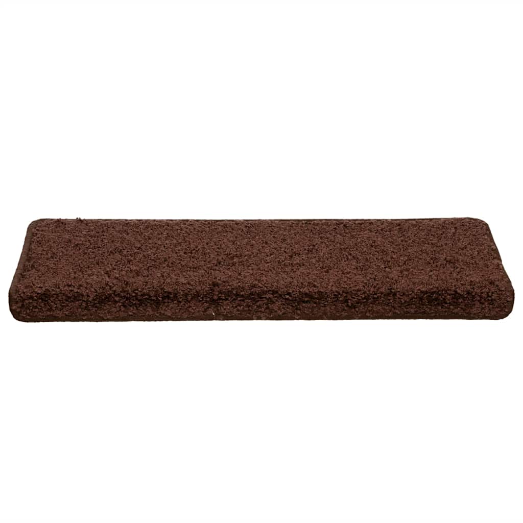 Stair Mats 30 pcs 65x21x4 cm Brown Rectangular Edge