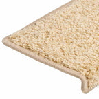 Stair Mats 30 pcs 65x21x4 cm Cream Rectangular Edge