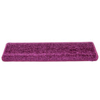 Stair Mats 30 pcs 65x21x4 cm Violet Rectangular Edge
