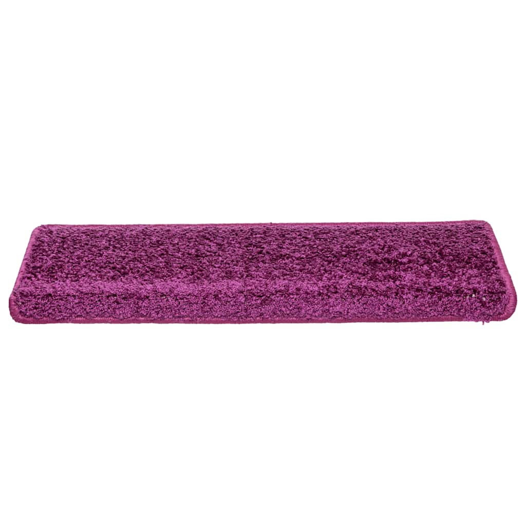 Stair Mats 30 pcs 65x21x4 cm Violet Rectangular Edge