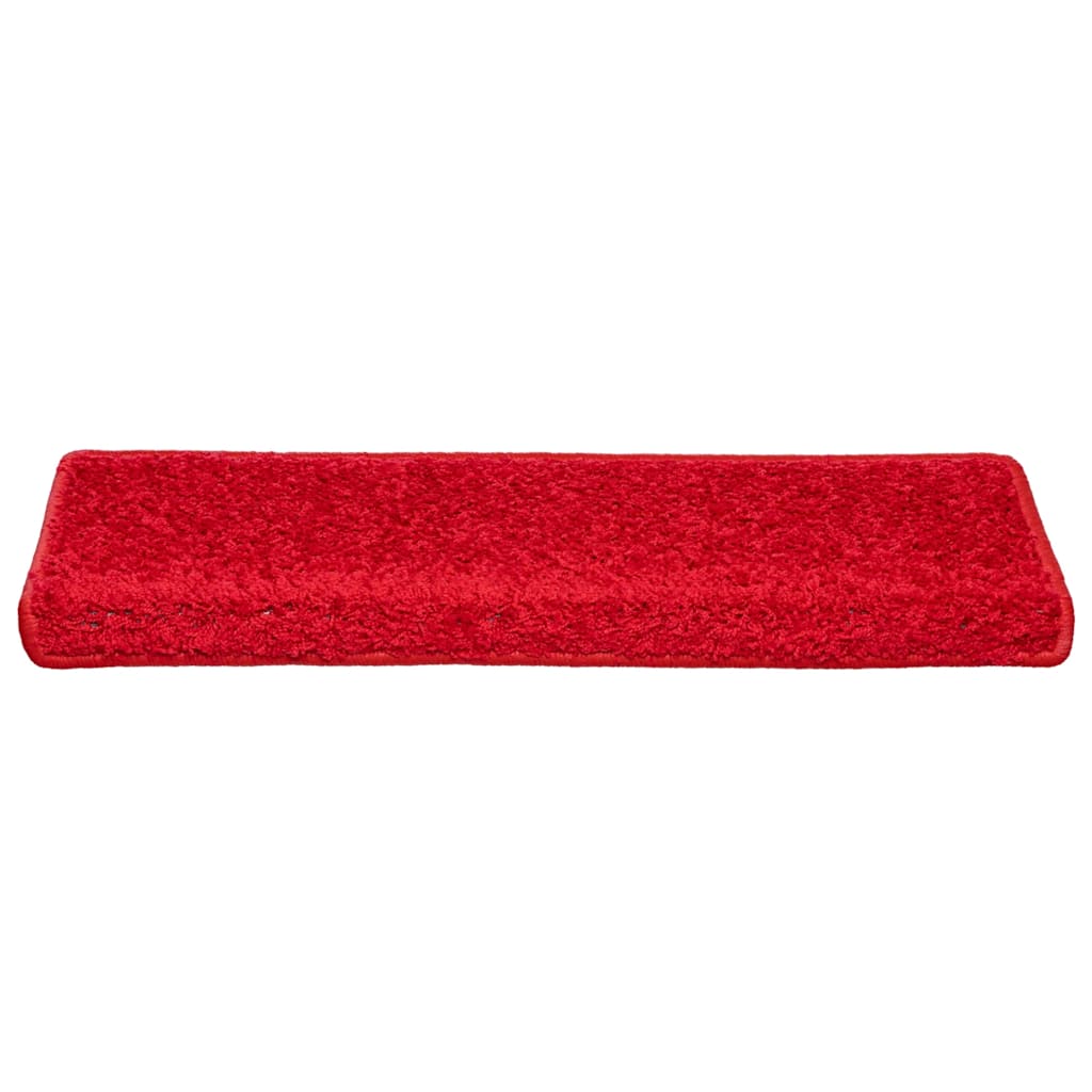 Stair Mats 30 pcs 65x21x4 cm Red Rectangular Edge