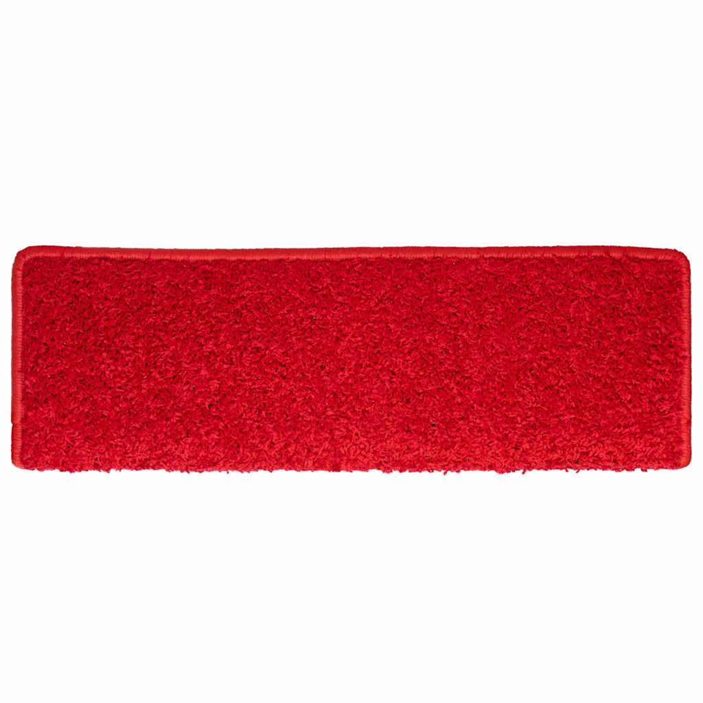 Stair Mats 30 pcs 65x21x4 cm Red Rectangular Edge
