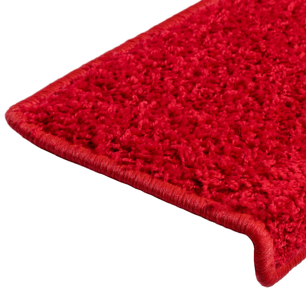 Stair Mats 30 pcs 65x21x4 cm Red Rectangular Edge