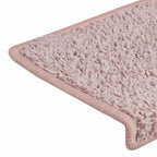 Stair Mats 30 pcs 65x21x4 cm White and Pink Rectangular Edge