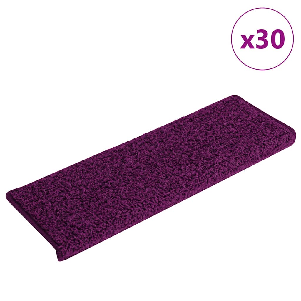 Stair Mats 30 pcs 65x21x4 cm Pink Rectangular Edge