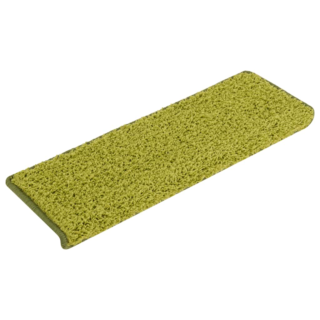 Stair Mats 30 pcs 65x21x4 cm Green Rectangular Edge