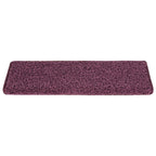 Stair Mats 30 pcs 65x21x4 cm Dark Purple Rectangular Edge