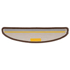 Stair Mats 20 pcs 56x17x3 cm Brown Half Round