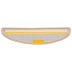 Stair Mats 20 pcs 56x17x3 cm Cream Half Round