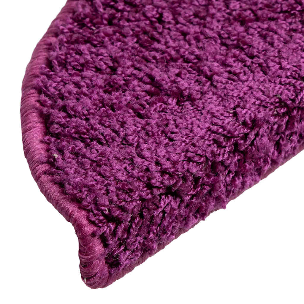 Stair Mats 20 pcs 56x17x3 cm Violet Half Round
