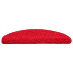Stair Mats 20 pcs 56x17x3 cm Red Half Round