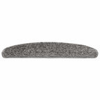 Stair Mats 20 pcs 65x21x4 cm Grey Half Round Large