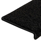 Stair Mats 20 pcs 65x21x4 cm Black Rectangular Edge