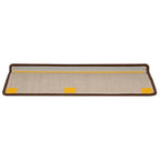 Stair Mats 20 pcs 65x21x4 cm Brown Rectangular Edge
