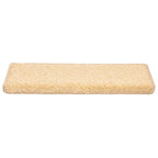 Stair Mats 20 pcs 65x21x4 cm Cream Rectangular Edge