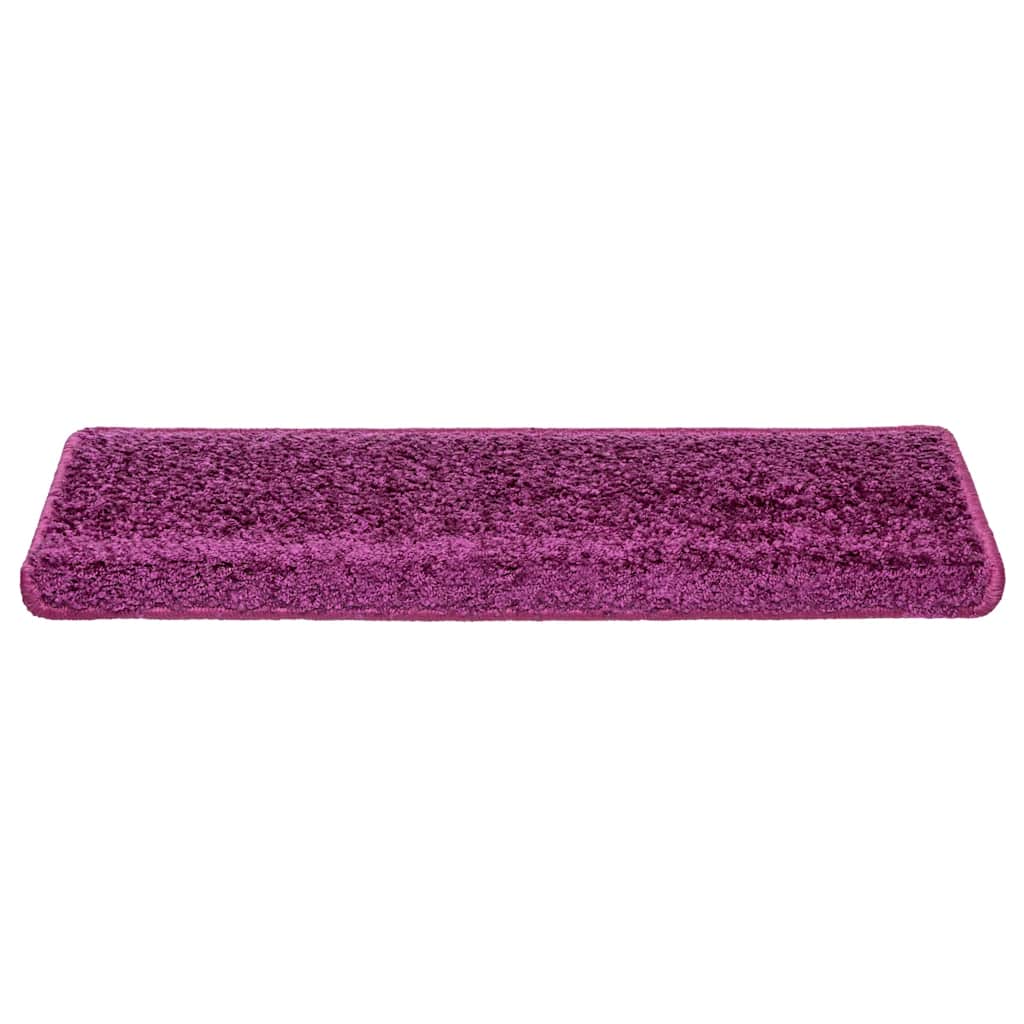 Stair Mats 20 pcs 65x21x4 cm Violet Rectangular Edge