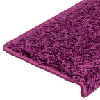 Stair Mats 20 pcs 65x21x4 cm Violet Rectangular Edge