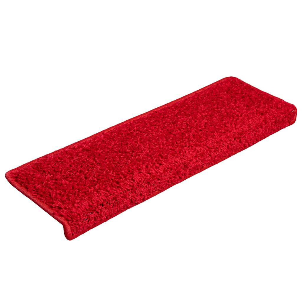 Stair Mats 20 pcs 65x21x4 cm Red Rectangular Edge