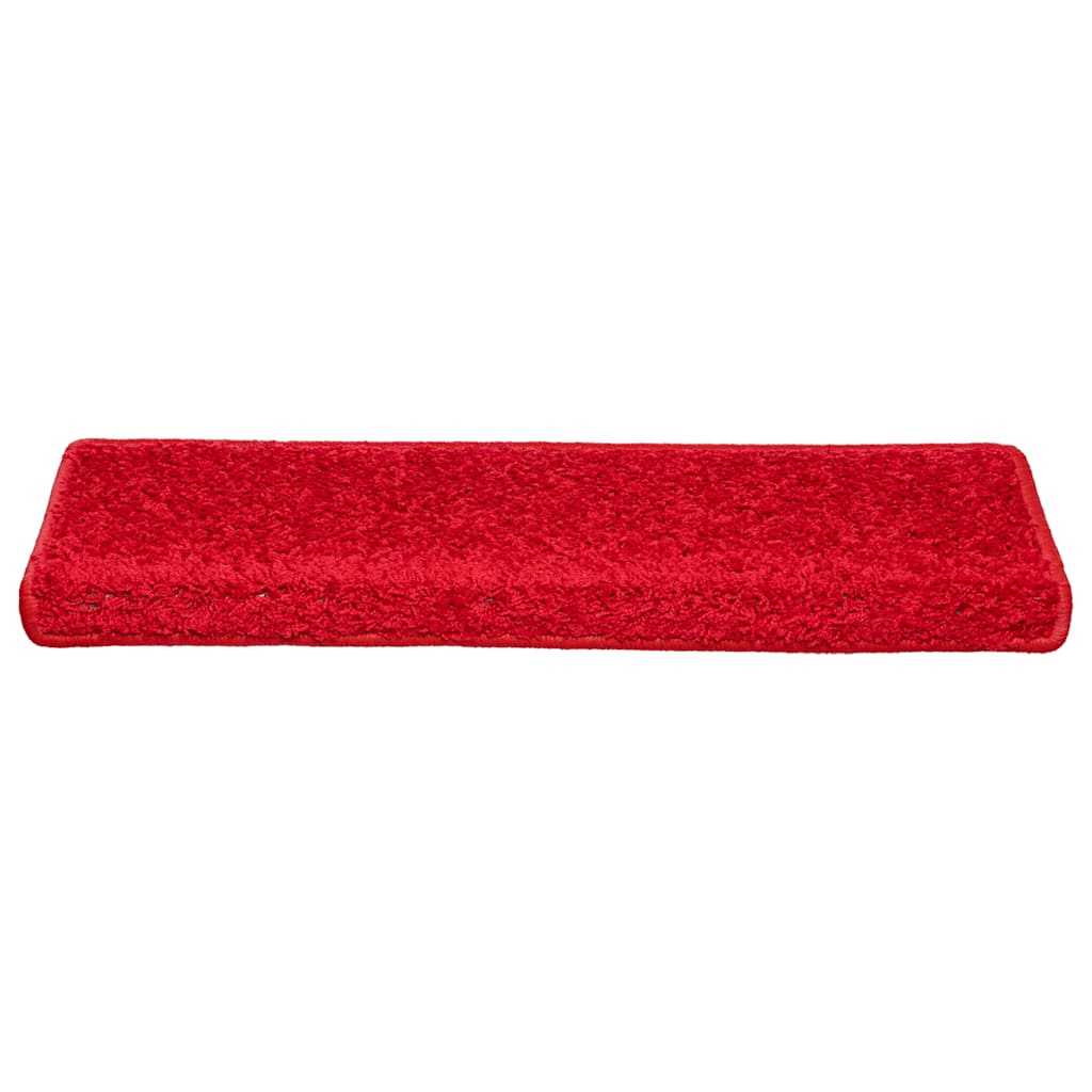 Stair Mats 20 pcs 65x21x4 cm Red Rectangular Edge
