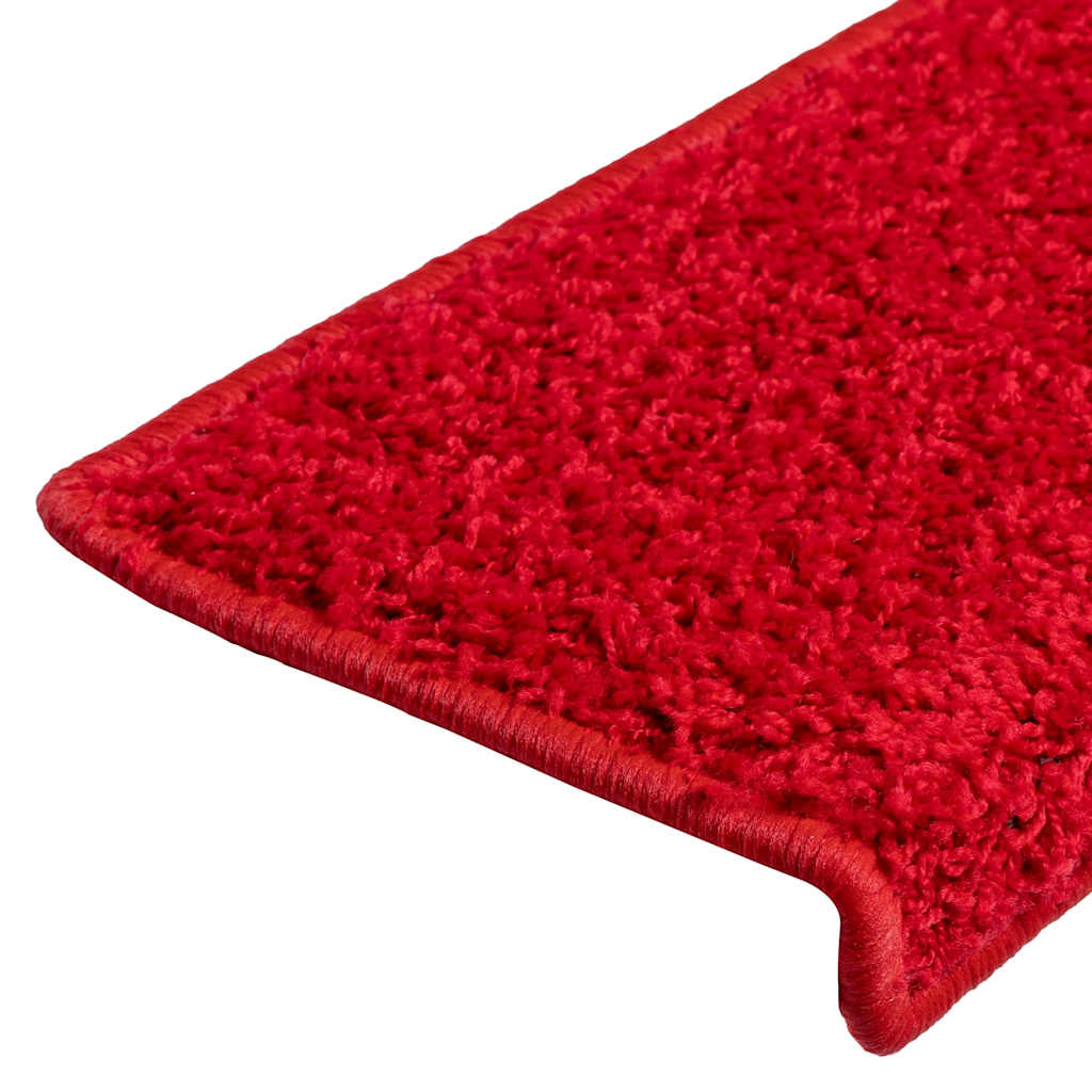 Stair Mats 20 pcs 65x21x4 cm Red Rectangular Edge
