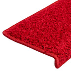 Stair Mats 20 pcs 65x21x4 cm Red Rectangular Edge