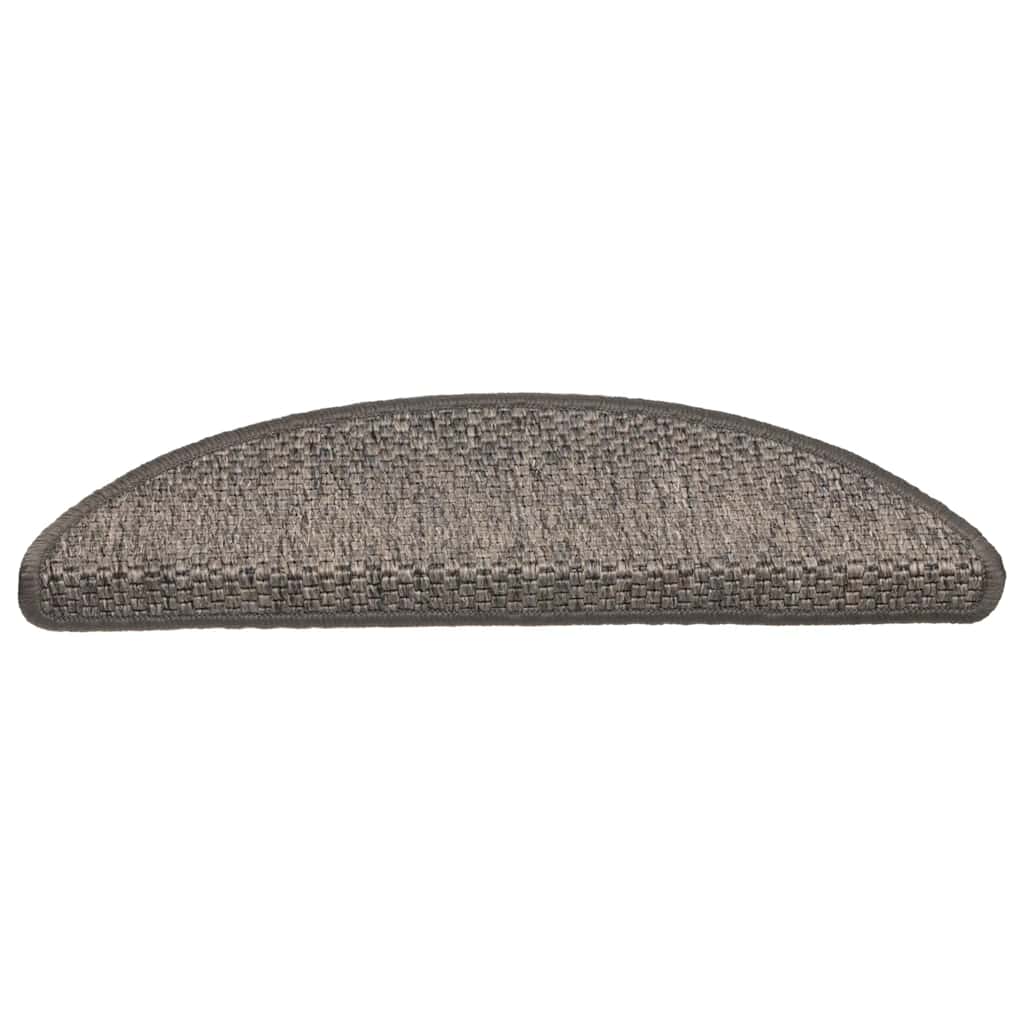 Stair Mats Self-adhesive Sisal-Look 30 pcs 56x17x3 cm Brown Beige