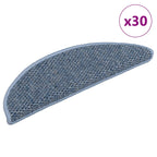 Stair Mats Self-adhesive Sisal-Look 30 pcs 56x17x3 cm Blue