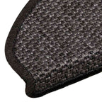 Stair Mats Self-adhesive Sisal-Look 30 pcs 65x21x4 cm Anthracite